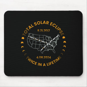 Alfombrilla De Ratón Eclipse Solar Dos Veces En La Vida 2024 Total Sola