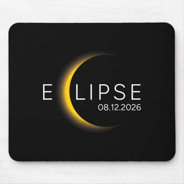 Alfombrilla De Ratón Eclipse Solar Eclipse Total Solar Eclipse (Frente)