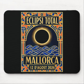 Alfombrilla De Ratón Eclipse solar en Mallorca 2026 - Modernista catalá