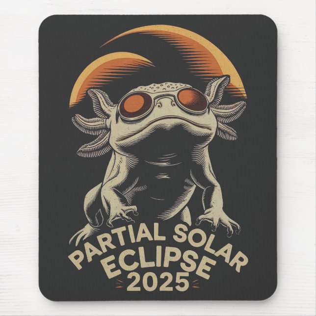 Alfombrilla De Ratón Eclipse solar parcial 2025 Ammph (Frente)