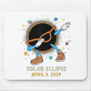 Alfombrilla De Ratón Eclipse Solar Total 2024 Dabbing Gracioso Para Niñ