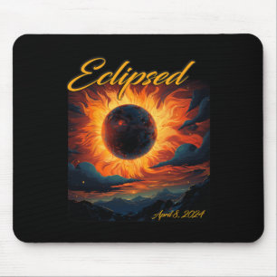 Alfombrilla De Ratón Eclipse solar total 2024 Luna solar total