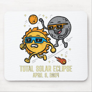 Alfombrilla De Ratón Eclipse Solar Total 2024 Niños Eclipse Solar Cute 