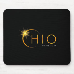 Alfombrilla De Ratón Eclipse solar total 2024 Ohio estatal Totalidad Ab