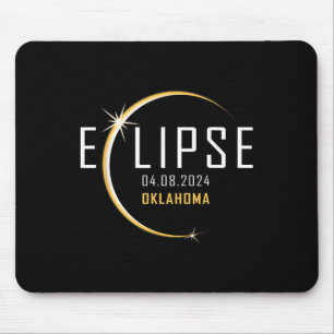 Alfombrilla De Ratón Eclipse solar total 2024 Oklahoma América Totalida