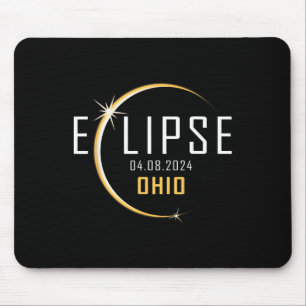 Alfombrilla De Ratón Eclipse solar total 2024 Primavera de Ohio América