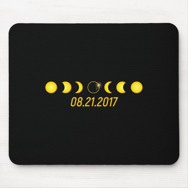 Alfombrilla De Ratón Eclipse solar total de 2017 (Frente)