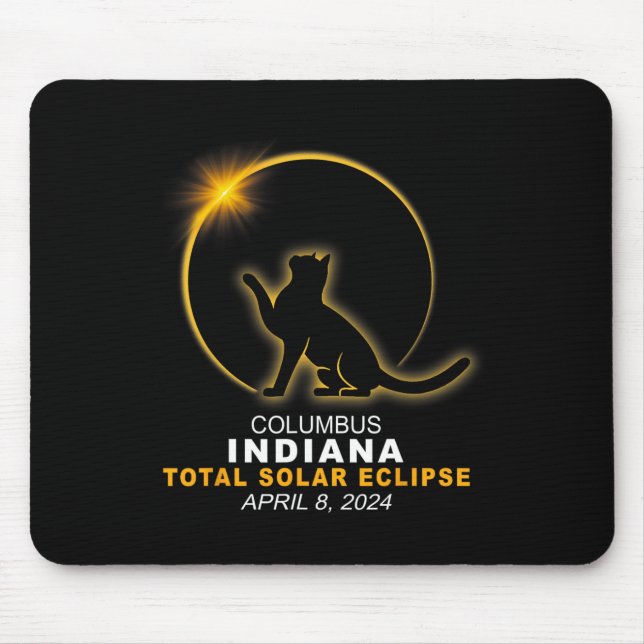 Alfombrilla De Ratón Eclipse solar total de 2024 (Frente)