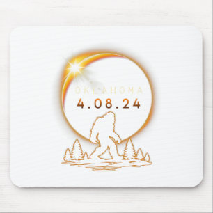 Alfombrilla De Ratón Eclipse Solar Total De Oklahoma 2024 Bigfoot Ec