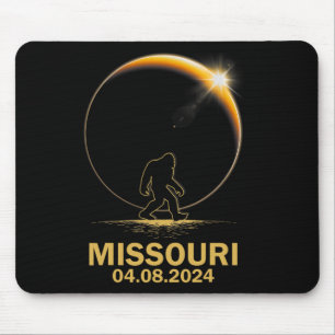 Alfombrilla De Ratón Eclipse solar total de pie grande 4.08.2024 Misuri