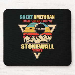 Alfombrilla De Ratón Eclipse solar total de Stonewall Texas 2024