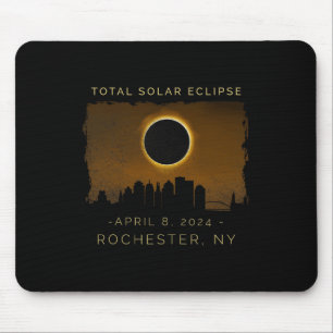 Alfombrilla De Ratón Eclipse Solar Total En Rochester Nueva York
