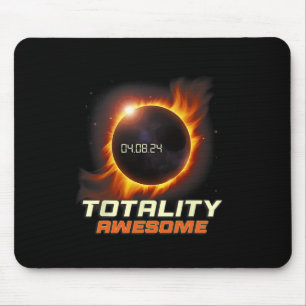Alfombrilla De Ratón Eclipse solar total realista 2024 Totalidad Awesom