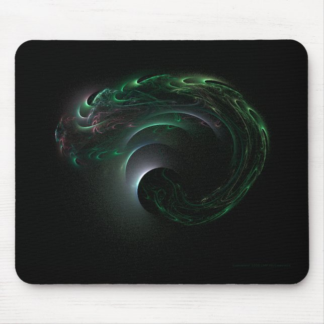 Alfombrilla De Ratón Eclipse verde Mousepad (Frente)