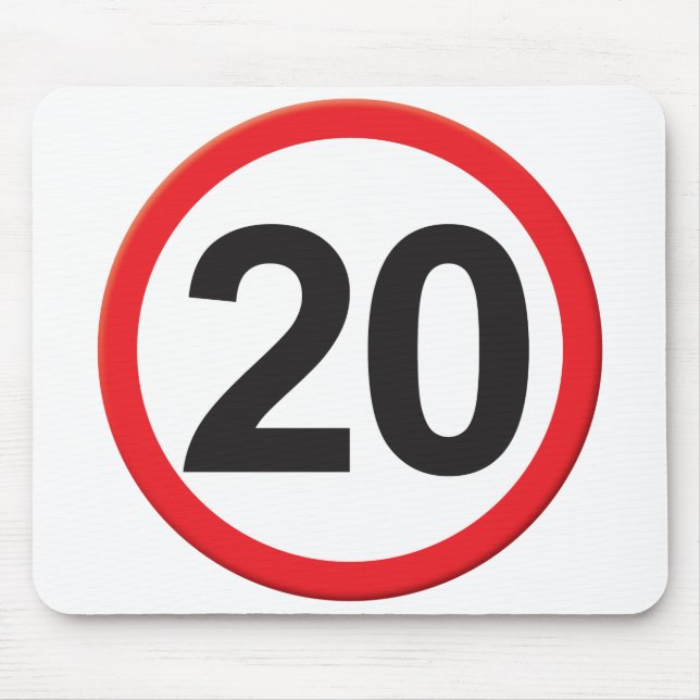 Alfombrilla De Ratón Edad 20 (Frente)