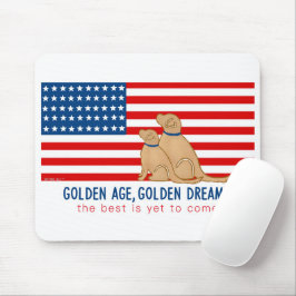 Alfombrilla De Ratón Edad de Oro, Golden Dreams Car Magnet