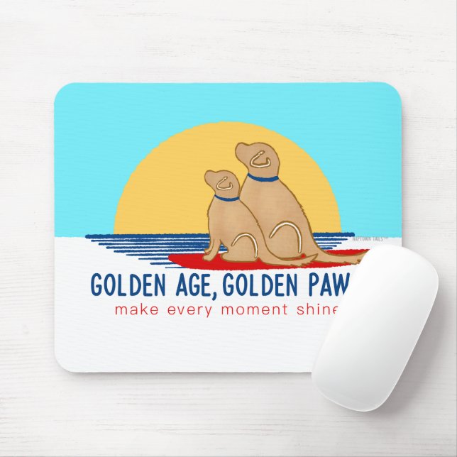 Alfombrilla De Ratón Edad de Oro, Golden Paws Car Magnet (Con ratón)