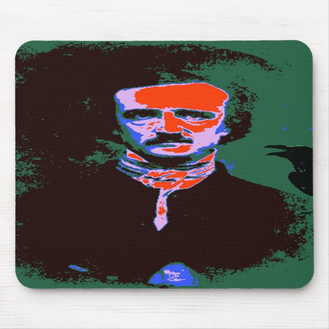 Alfombrilla De Ratón Edgar Allan Poe Arte Pop (Frente)