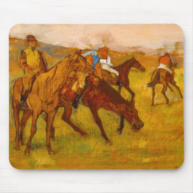 Alfombrilla De Ratón Edgar Degas antes de la carrera (Frente)