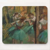 Edgar Degas bailarinas rosa y verde