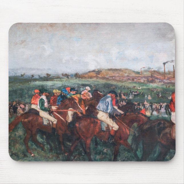 Alfombrilla De Ratón Edgar Degas - Carrera de caballeros (Frente)