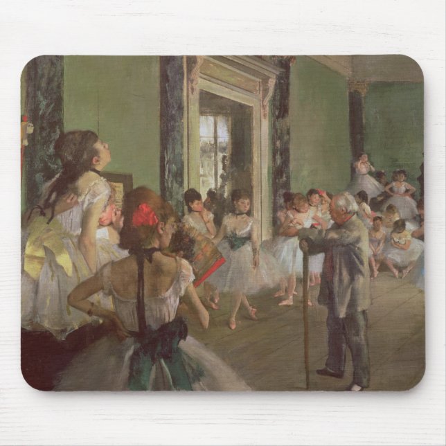 Alfombrilla De Ratón Edgar Degas| Clase Dancing, c.1873-76 (Frente)