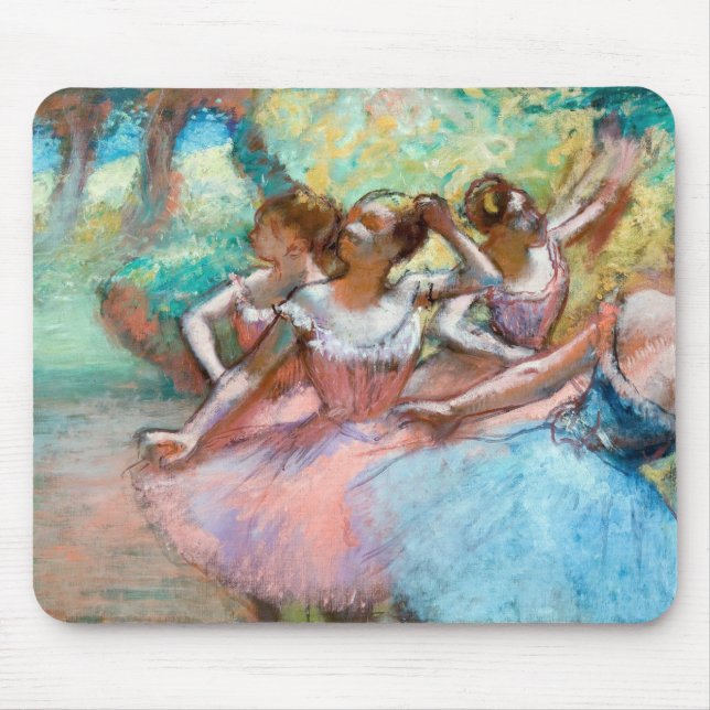 Alfombrilla De Ratón Edgar Degas - Cuatro Ballerinas en escena (Frente)