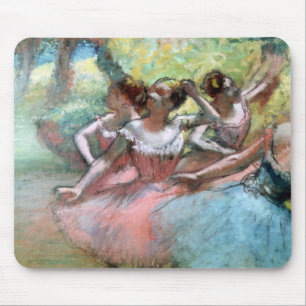 Alfombrilla De Ratón Edgar Degas el   cuatro bailarinas en la etapa