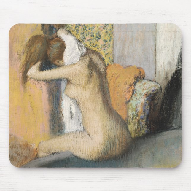 Alfombrilla De Ratón Edgar Degas el | después del baño, cuello de (Frente)