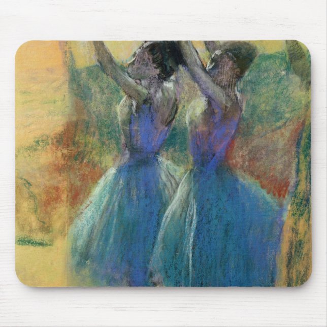 Alfombrilla De Ratón Edgar Degas el | dos bailarines azules (Frente)