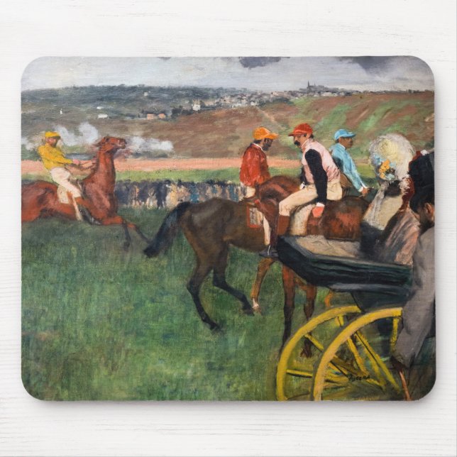 Alfombrilla De Ratón Edgar Degas - En las carreras (Frente)