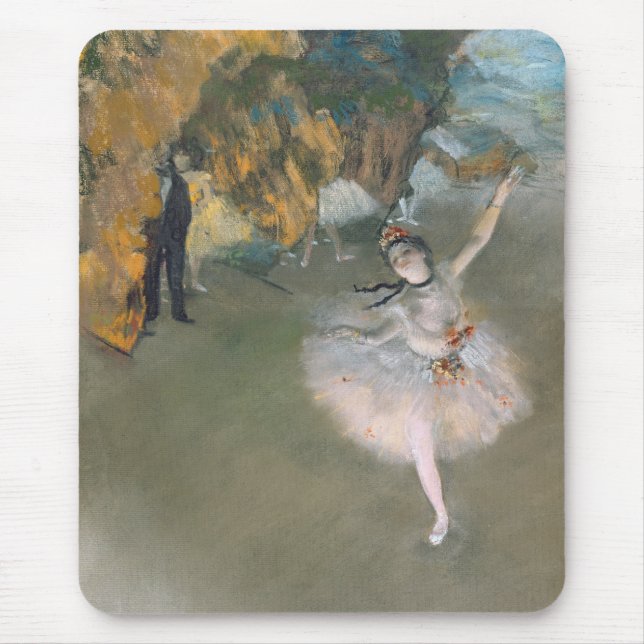 Alfombrilla De Ratón Edgar Degas | Estrella o bailarina en el escenario (Frente)