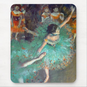 Alfombrilla De Ratón Edgar Degas - Las bailarinas verdes - Danza de bal