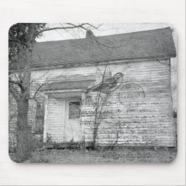 Alfombrilla De Ratón Edición de música de pájaro de casa abandonada