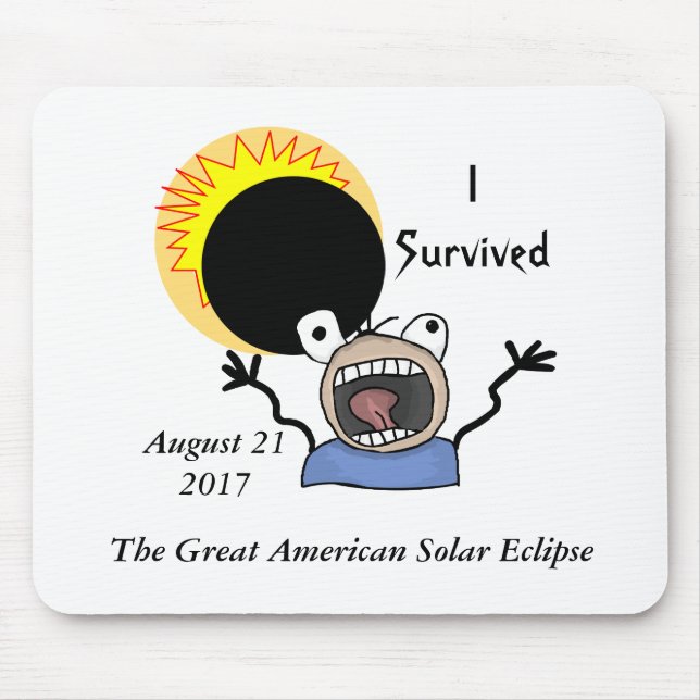 Alfombrilla De Ratón Edición de Supervivencia de Eclipse Solar 2017 (Frente)