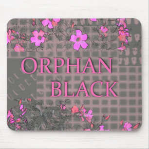Alfombrilla De Ratón Edición huérfana floral de Negro-Alison