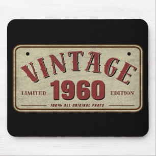 Alfombrilla De Ratón Edición Limitada Vintage 1960 Todas las Piezas Ori