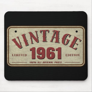 Alfombrilla De Ratón Edición Limitada Vintage 1961 Todas las Piezas Ori