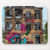 Edificio abandonado Arte abstracto de IA