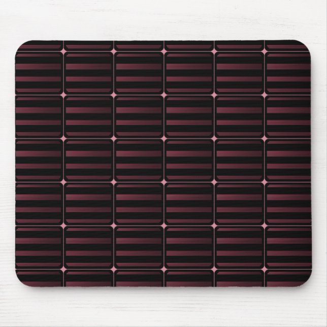 Alfombrilla De Ratón Edificio Retro Bloquea Mousepad, Borgoña (Frente)
