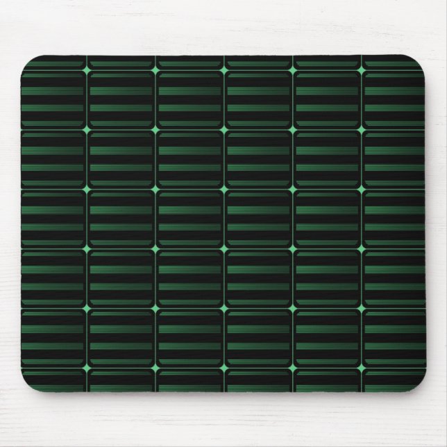 Alfombrilla De Ratón Edificio Retro Bloquea Mousepad, Verde Oscuro (Frente)