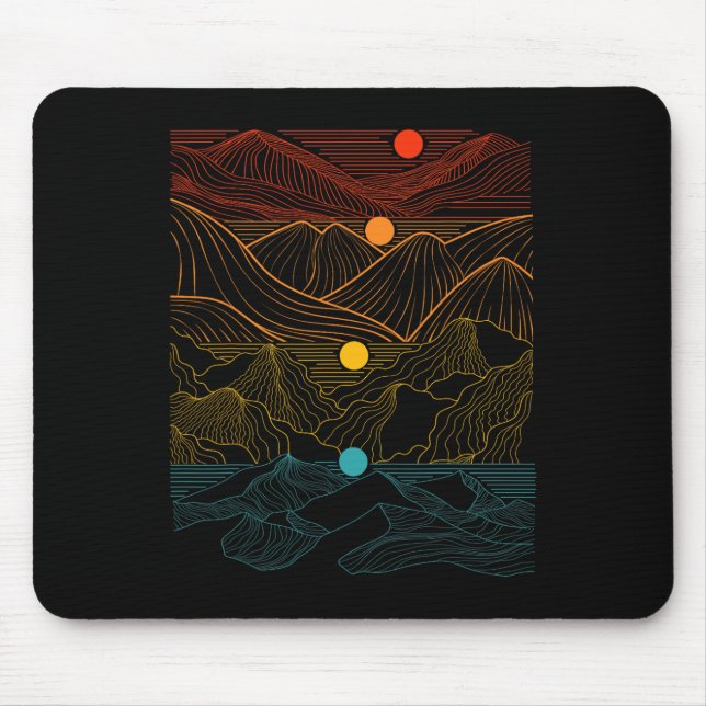 Alfombrilla De Ratón Edm Techno Sun Moon Music Festival Fiesta Dancing  (Frente)