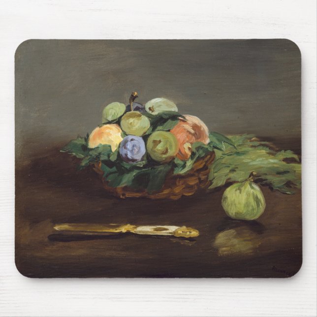 Alfombrilla De Ratón Edouard Manet - Canasta de Frutas (Frente)