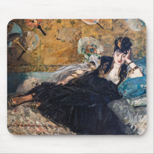 Alfombrilla De Ratón Edouard Manet - Dama con Abanicos