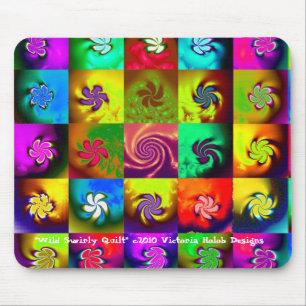 Alfombrilla De Ratón "EDREDÓN SALVAJE de SWIRLY", Mousepad