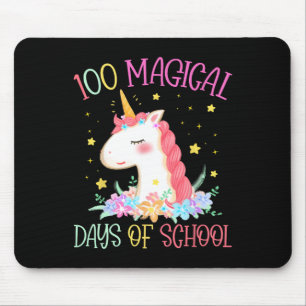 Alfombrilla De Ratón Educación De Chicas Del Día De La Escuela Unicorni