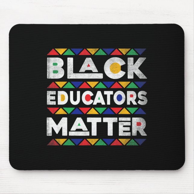 Alfombrilla De Ratón Educadores negros problema con Melanin profesor af (Frente)