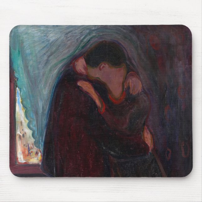 Alfombrilla De Ratón Edvard Munch - El beso (Frente)