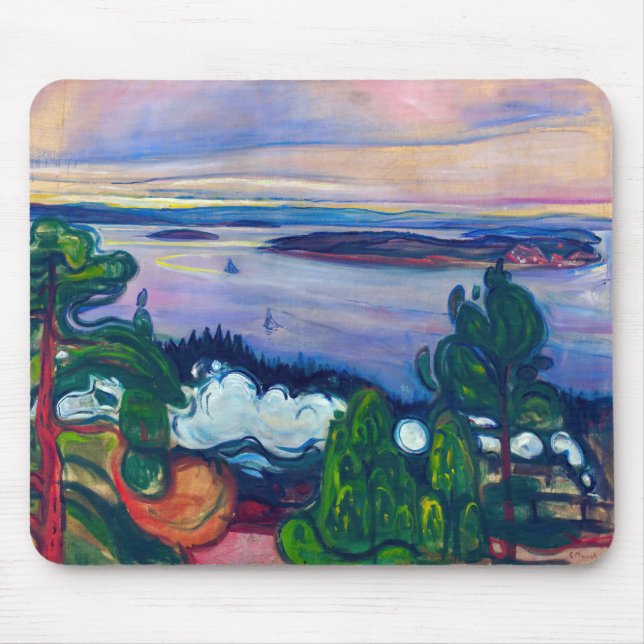 Alfombrilla De Ratón Edvard Munch - Humo de tren (Frente)