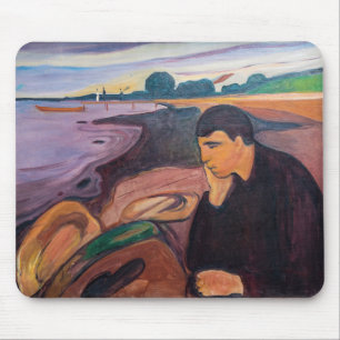 Alfombrilla De Ratón Edvard Munch - Melancholy 1894